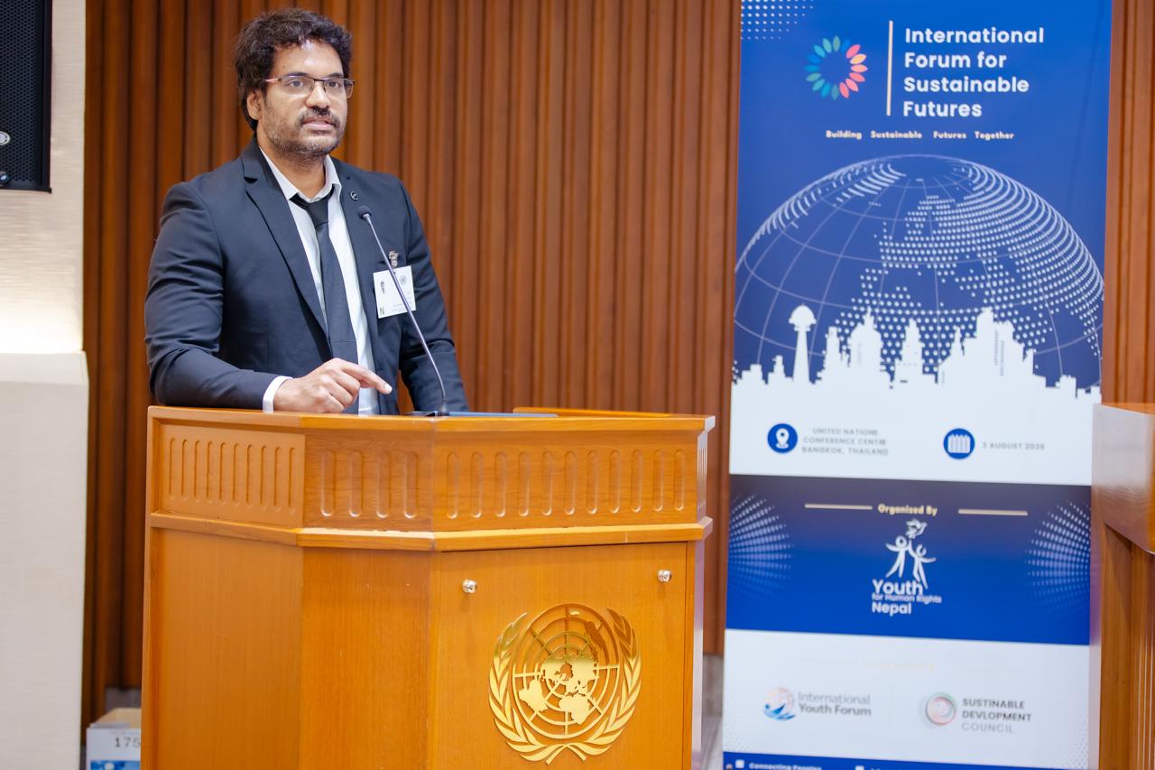 Dr Uday Goutam at United Nations Conference Centre, Bangkok